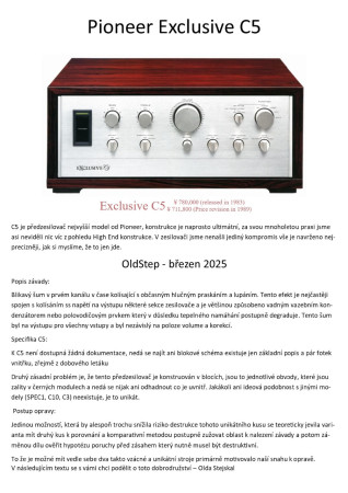 PIONEER EXCLUSIVE C5 - Unique refurbishing service